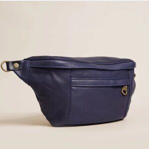 Parker Thatch Cross Your Heart Sling Leather Navy Bag WITH Crossbody Strap